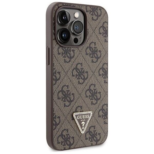 Guess Etui Guess GUHCP13LP4TDSCPW Apple iPhone 13/13 Pro hardcase Crossbody 4G Metal Logo brązowy/brown