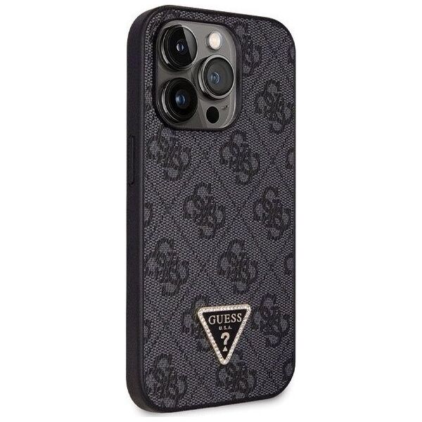 Guess Etui Guess GUHCP14LP4TDSCPK Apple iPhone 14 Pro hardcase Crossbody 4G Metal Logo czarny/black