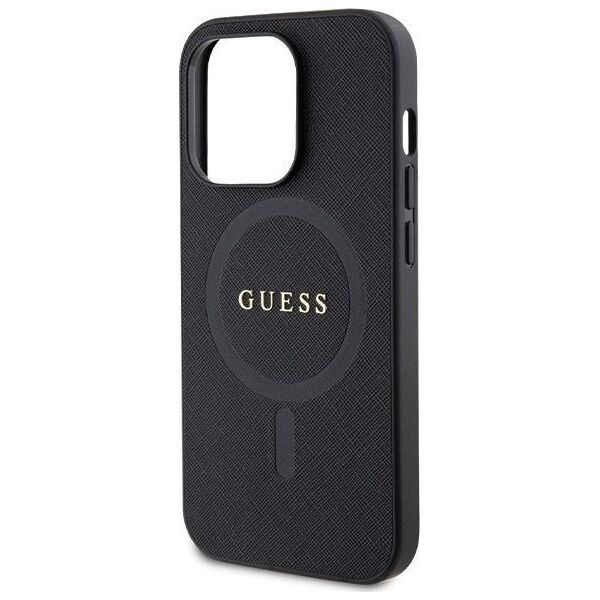 Guess Etui Guess GUHMP14LPSAHMCK Apple iPhone 14 Pro hardcase Saffiano MagSafe czarny/black