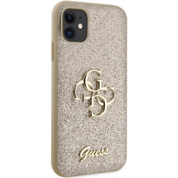 Guess Guess GUHCN61HG4SGD iPhone 11 / Xr 6.1" złoty/gold hardcase Glitter Script Big 4G
