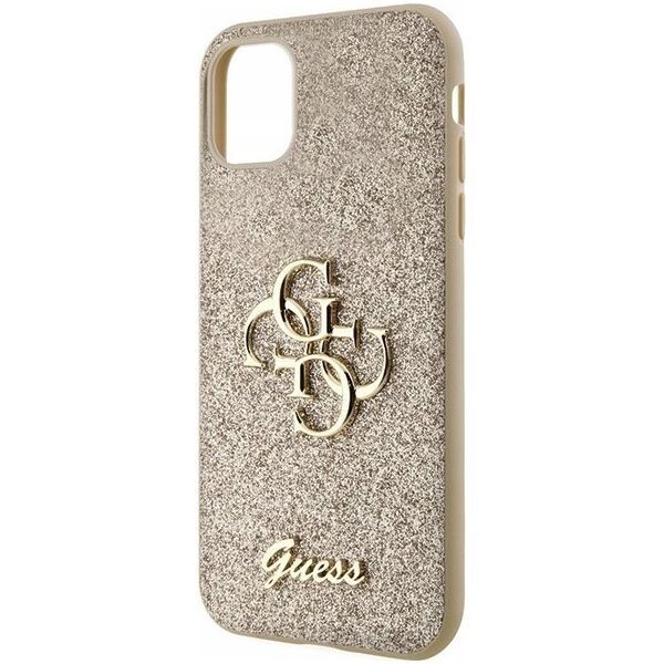 Guess Guess GUHCN61HG4SGD iPhone 11 / Xr 6.1" złoty/gold hardcase Glitter Script Big 4G