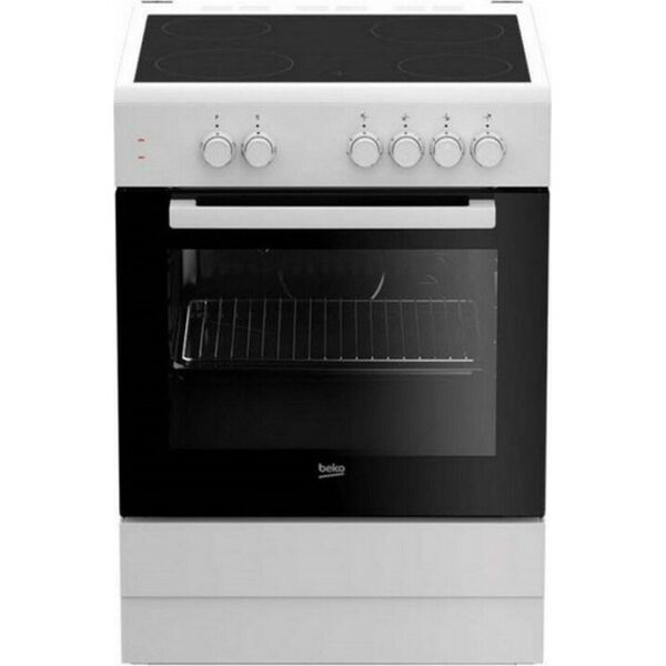 Kuchenka Beko Kuchenka z piekarnikiem i płytą ceramiczną BEKO FSS67000GW 71 L 60 cm Biały