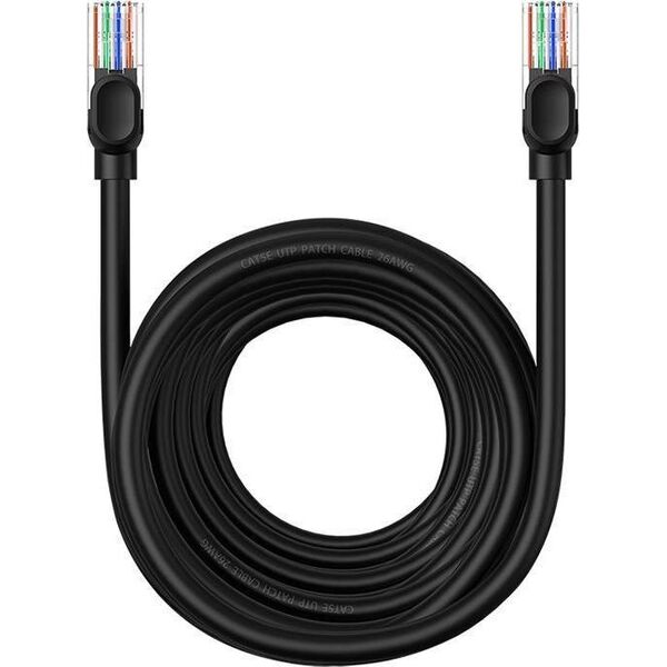 Baseus Kabel sieciowy Baseus Ethernet CAT5, 10m (czarny)