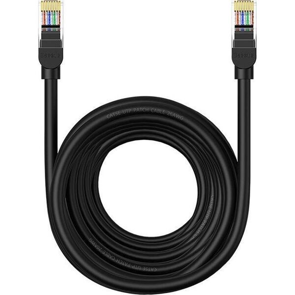 Baseus Kabel sieciowy Baseus Ethernet CAT5, 10m (czarny)