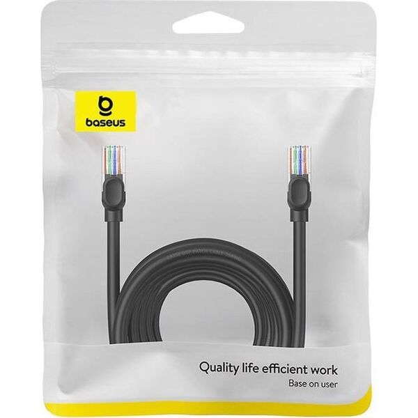 Baseus Kabel sieciowy Baseus Ethernet CAT5, 10m (czarny)