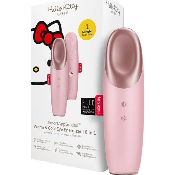 Geske Masażer do oczu Cool & Warm 6w1 Geske z Aplikacją (Hello Kitty różowy)