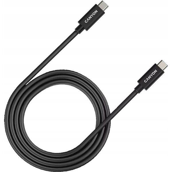 Kabel USB Canyon CANYON Kabel USB-C/USB-C, UC-44, 40Gbps, 240W, 1m, Czarny