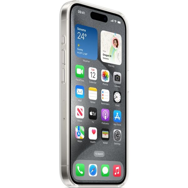 Apple Etui Apple Clear Case na iPhone 15 Pro MagSafe przezroczyste