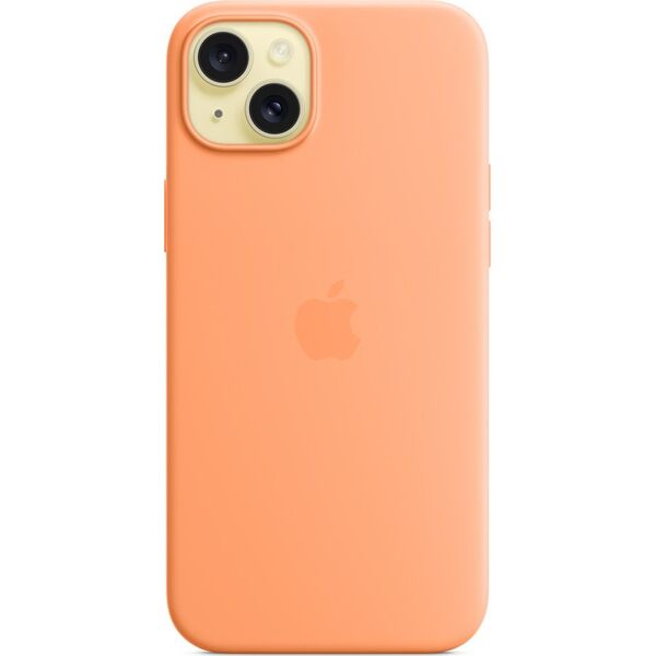 Apple Etui Apple silikonowe z MagSafe do iPhone 15 Plus pomarańczowy sorbet