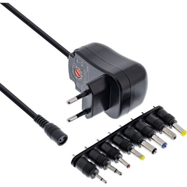 Zasilacz do laptopa InLine InLine® Universal power supply 12W, 110-240V to 3-12V, max. 1200mA