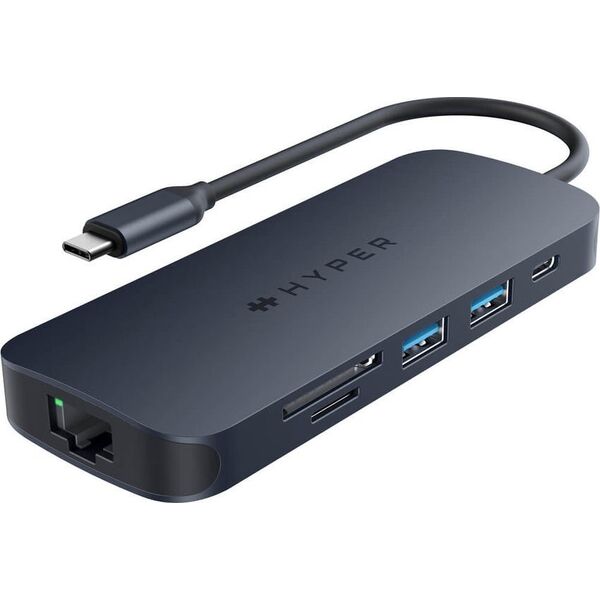 HUB USB HyperDrive Koncentrator HyperDrive Next 8-Port USB-C Hub HDMI/4K60Hz/SD/RJ45/PD 3.1 140W pass-through