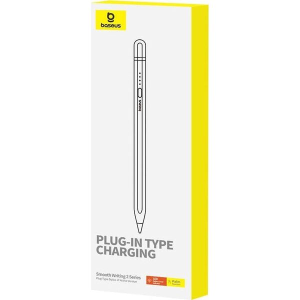 Rysik Baseus Aktywny rysik Baseus Smooth Writing Series z ładowaniem plug-in lightning (Biały)