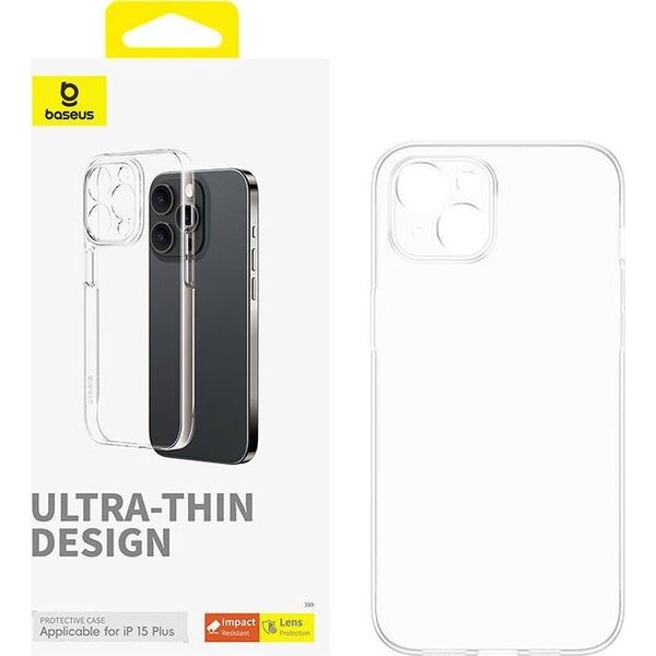 Baseus Etui na telefon iPhone15 Plus Baseus OS-Lucent Series (Przezroczysty)
