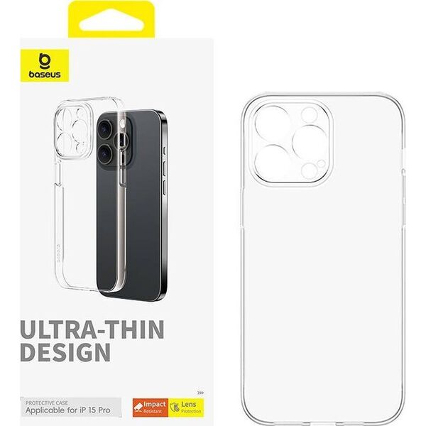 Baseus Etui na telefon iPhone15 Pro Baseus OS-Lucent Series (Przezroczysty)