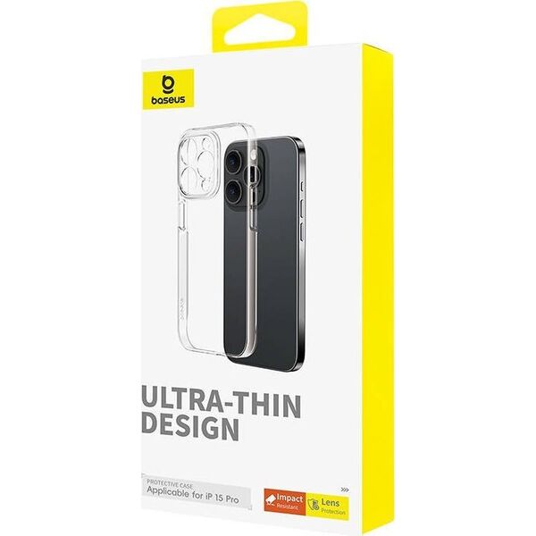 Baseus Etui na telefon iPhone15 Pro Baseus OS-Lucent Series (Przezroczysty)