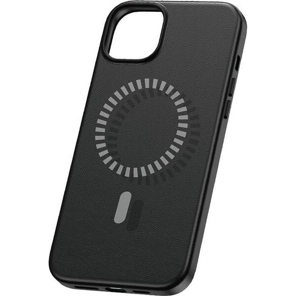 Baseus Magnetyczne Etui na telefon iPhone 15 ProMax Baseus Fauxther Series (Czarne)