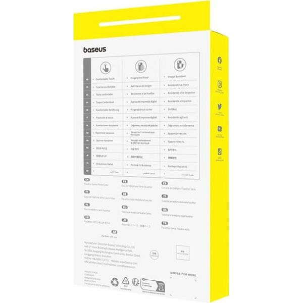 Baseus Magnetyczne Etui na telefon iPhone 15 ProMax Baseus Fauxther Series (Czarne)