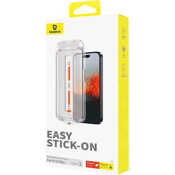 Baseus Szkło hartowane 0.3mm Baseus Sapphire do iPhone 15 Plus