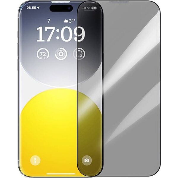 Baseus Szkło hartowane prywatyzujące Baseus Diamond iPhone 15 Plus