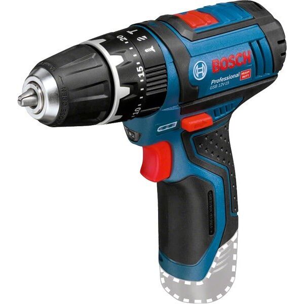 Wiertarka Bosch Bosch Cordless Impact Drill GSB 12V-15 Professional, 12 Volt (blue/black, 2x Li-Ion battery 2.0Ah, 25 bits)