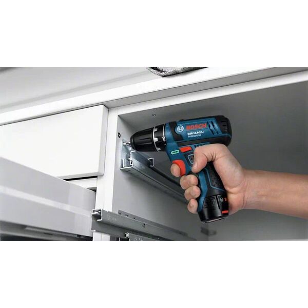 Wiertarka Bosch Bosch Cordless Impact Drill GSB 12V-15 Professional, 12 Volt (blue/black, 2x Li-Ion battery 2.0Ah, 25 bits)