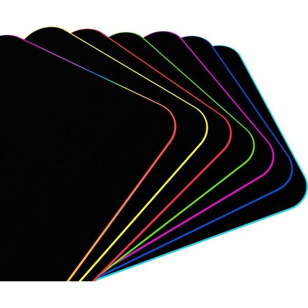 Podkładka Lorgar Lorgar Steller 913, Gaming mouse pad, High-speed surface, anti-slip rubber base, RGB backlight, USB connection, Lorgar WP Gameware support, size: 360mm x 300mm x 3mm, weight 0.250kg