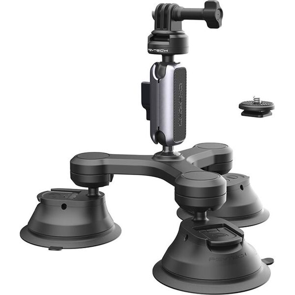 PGYTECH Uchwyt do kamer sportowych PGYTECH trójramienny z mocowaniem Suction Cup