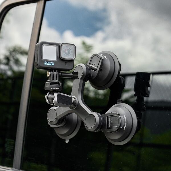 PGYTECH Uchwyt do kamer sportowych PGYTECH trójramienny z mocowaniem Suction Cup