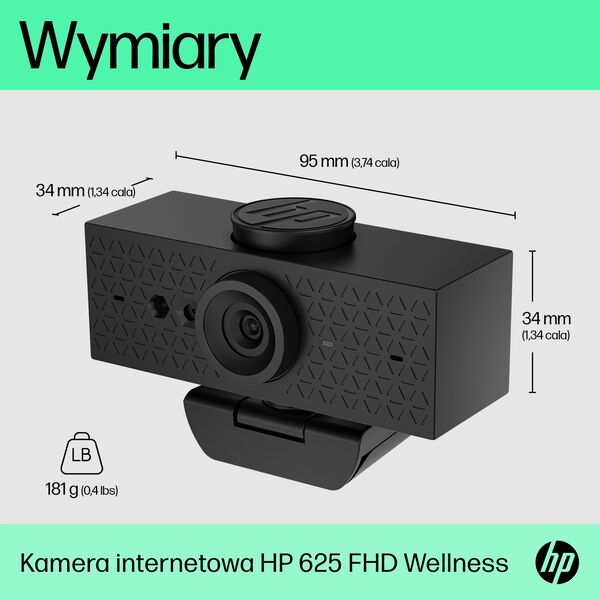 Kamera internetowa HP Kamera internetowa 625 FHD 6Y7L1AA