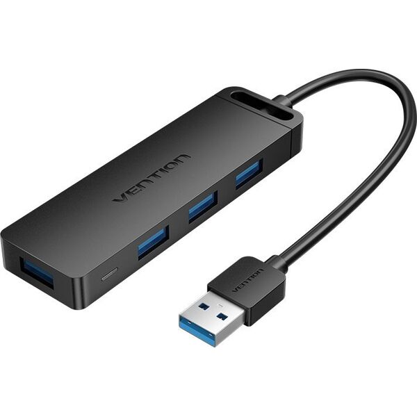 HUB USB Vention Hub USB 3.0 z 4 portami i zasilaczem Vention CHLBD 0,5m czarny