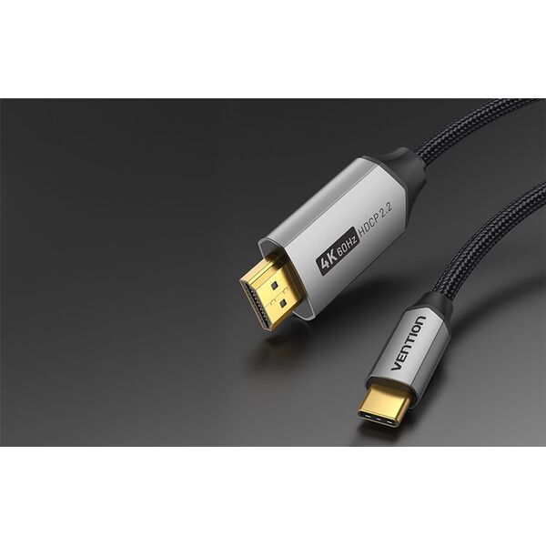 Kabel USB Vention Kabel USB-C do HDMI 1.5m Vention CRBBG (Czarny)