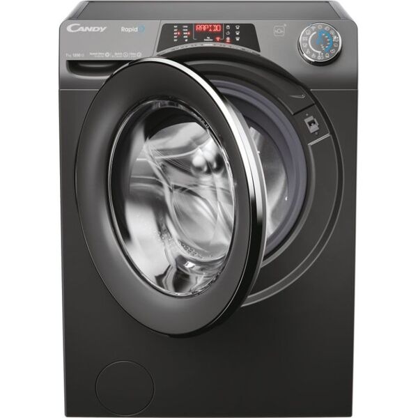 Pralka Candy Candy Washing Machine RO41276DWMCRT-S Energy efficiency class A Front loading Washing capacity 7 kg 1200 RPM Depth 45 cm Width 60 cm Display TFT Steam function Wi-Fi Anthracite