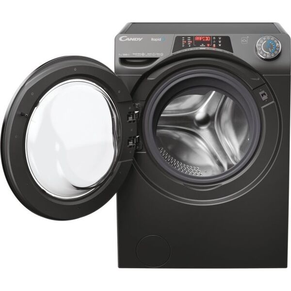 Pralka Candy Candy Washing Machine RO41276DWMCRT-S Energy efficiency class A Front loading Washing capacity 7 kg 1200 RPM Depth 45 cm Width 60 cm Display TFT Steam function Wi-Fi Anthracite