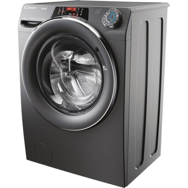 Pralka Candy Candy Washing Machine RO41276DWMCRT-S Energy efficiency class A Front loading Washing capacity 7 kg 1200 RPM Depth 45 cm Width 60 cm Display TFT Steam function Wi-Fi Anthracite