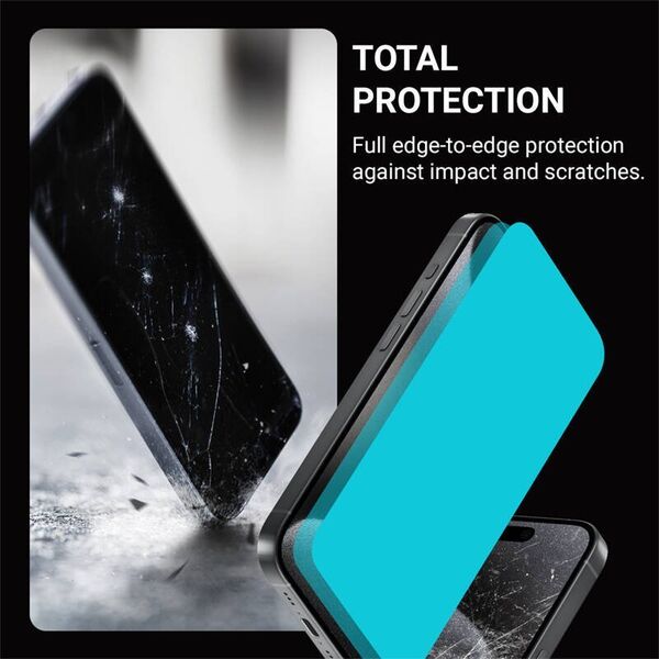 Crong Szkło hartowane 9H na cały ekran iPhone 15 Pro Max