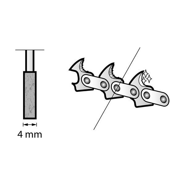 Dremel Kamień szlifierski do ostrzenia pił łańcuchowych 4 mm (453)