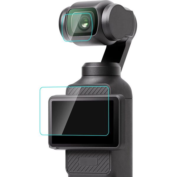 Puluz Szkło ochronne PULUZ na obiektyw i ekran DJI OSMO Pocket 3