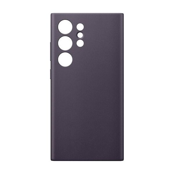 Samsung Etui Samsung Vegan Leather Case Galaxy S24 Ultra ciemnofioletowe