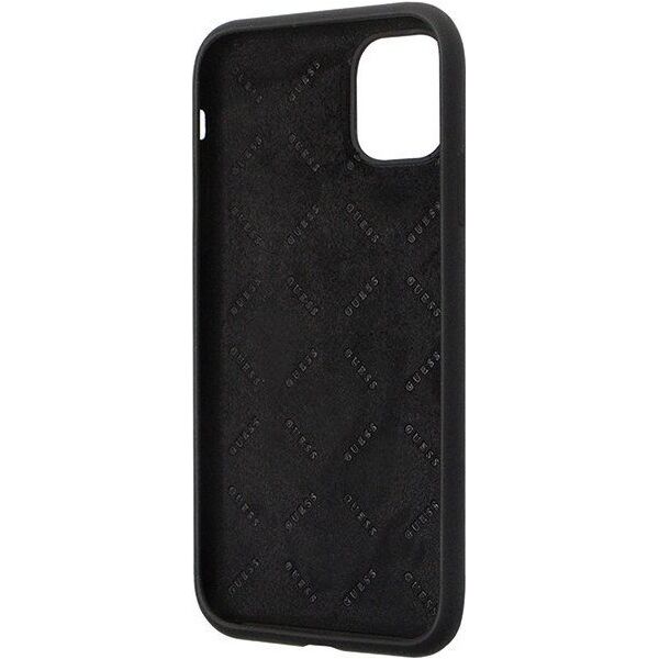 Guess Guess GUHCN614DGPK iPhone 11 / Xr 6.1" czarny/black hardcase Silicone Logo Strass 4G