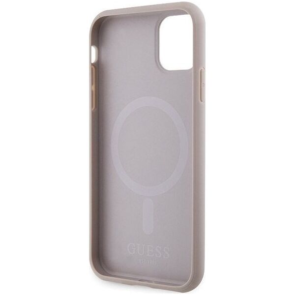 Guess Guess GUHMN61PSAHMCP iPhone 11 / Xr 6.1" różowy/pink hardcase Saffiano MagSafe