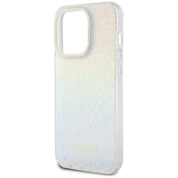 Guess Guess GUHCP15LHDECMI iPhone 15 Pro 6.1" wielokolorowy hardcase IML Faceted Mirror Disco Iridescent