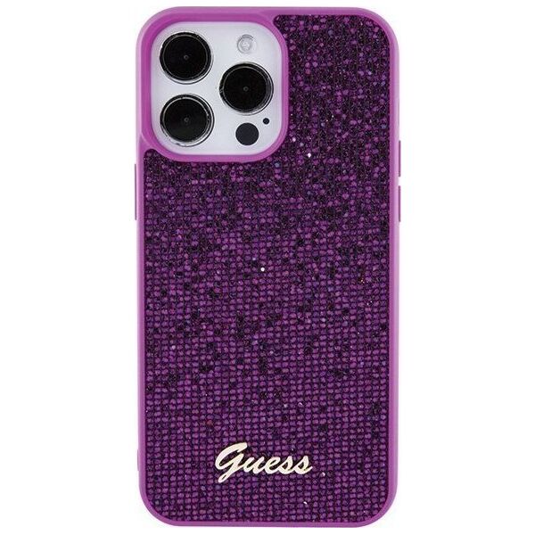 Guess Guess GUHCP15XPMSDGSF iPhone 15 Pro Max 6.7" fuksja/fuschia hardcase Disco Metal Script