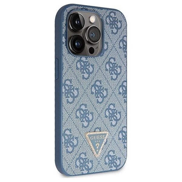 Guess Guess GUHCP14XP4TDSCPB iPhone 14 Pro Max 6.7" niebieski/blue hardcase Crossbody 4G Metal Logo