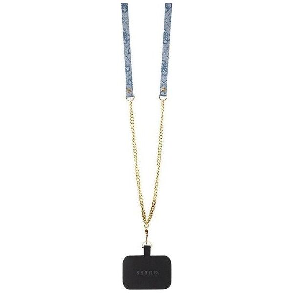 Guess Guess GUHCP14XP4TDSCPB iPhone 14 Pro Max 6.7" niebieski/blue hardcase Crossbody 4G Metal Logo