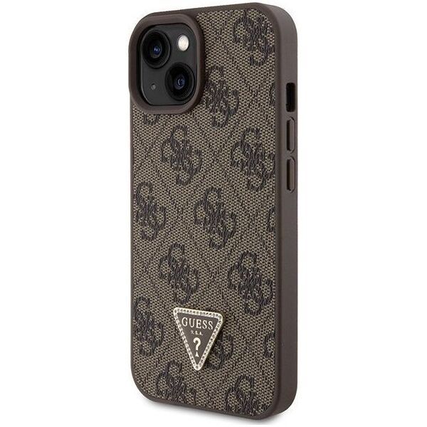Guess Guess GUHCP15MP4TDSCPW iPhone 15 Plus 6.7" brązowy/brown hardcase Crossbody 4G Metal Logo