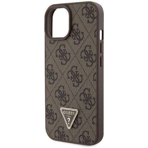 Guess Guess GUHCP15MP4TDSCPW iPhone 15 Plus 6.7" brązowy/brown hardcase Crossbody 4G Metal Logo