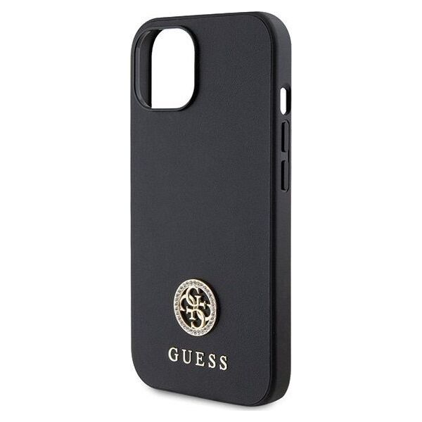 Guess Guess GUHCP15MPS4DGPK iPhone 15 Plus 6.7" czarny/black hardcase Strass Metal Logo