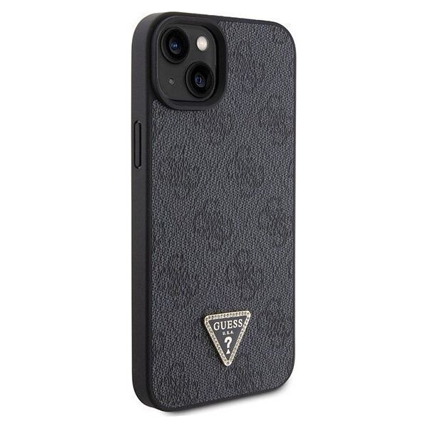 Guess Guess GUHCP15SP4TDSCPK iPhone 15 6.1" czarny/black hardcase Crossbody 4G Metal Logo