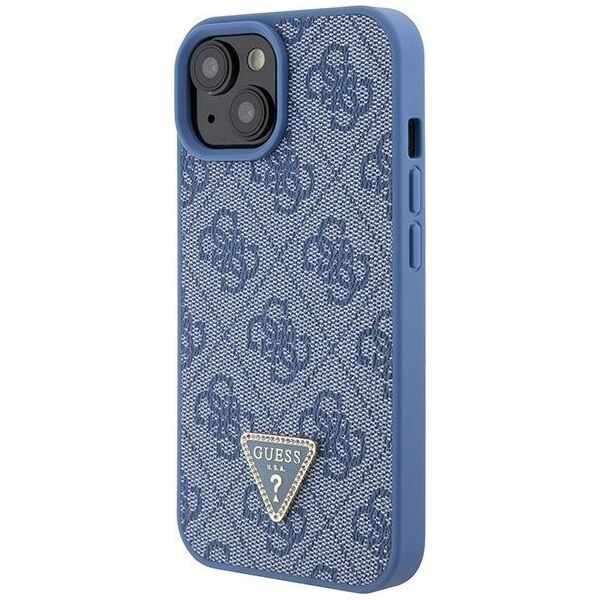 Guess Guess GUHCP15SP4TDSCPB iPhone 15 6.1" niebieski/blue hardcase Crossbody 4G Metal Logo