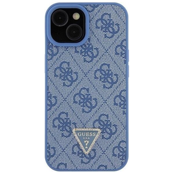 Guess Guess GUHCP15SP4TDSCPB iPhone 15 6.1" niebieski/blue hardcase Crossbody 4G Metal Logo